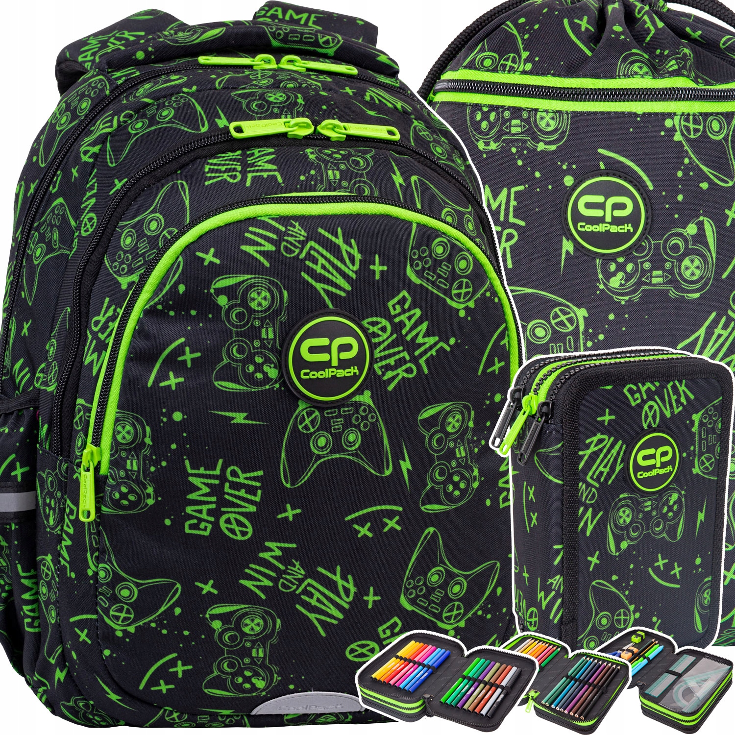 Plecak Szkolny Dla Chłopca Game Night Zestaw Coolpack Klasy 13