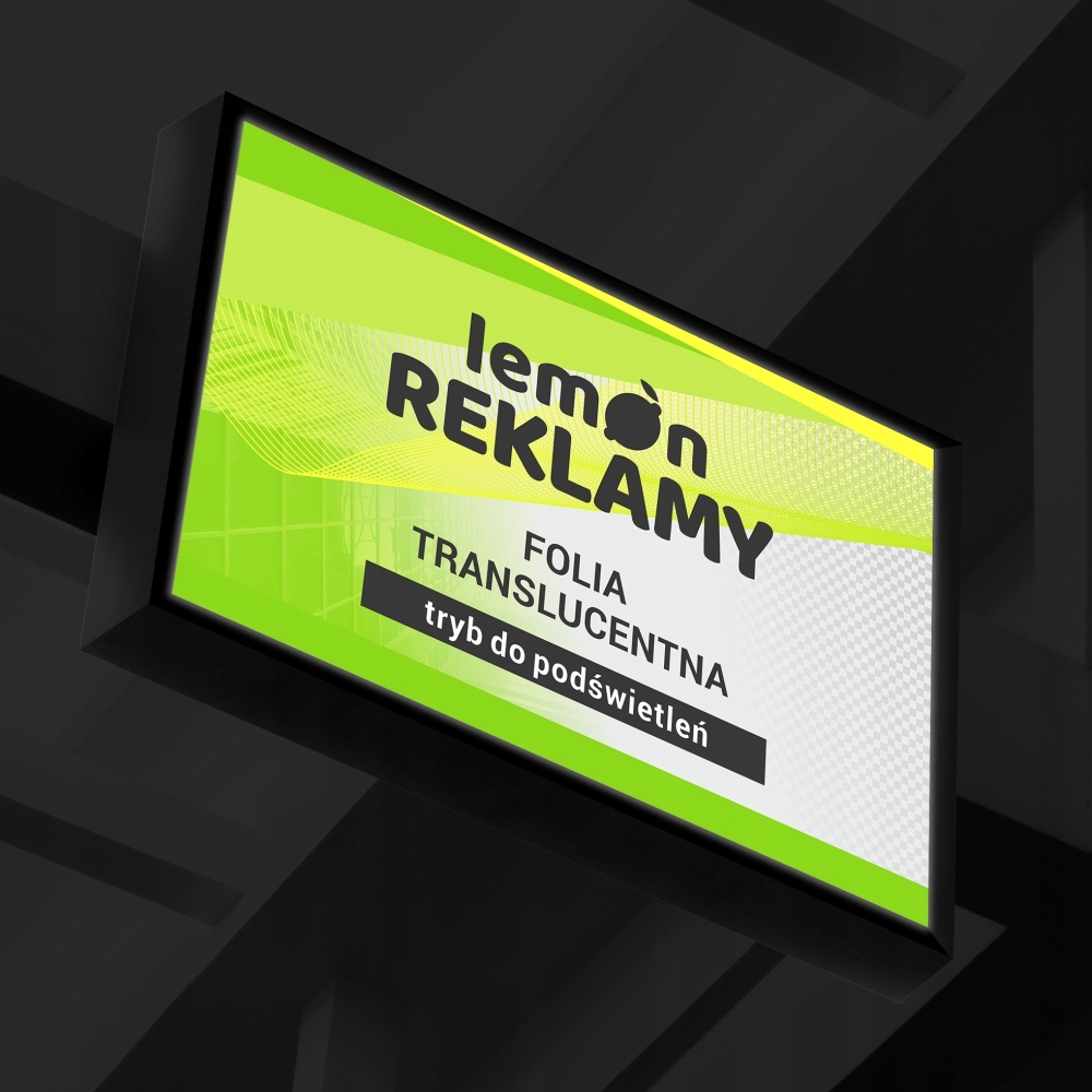 Folia translucentna druk do podświetleń 1m2 kaseto