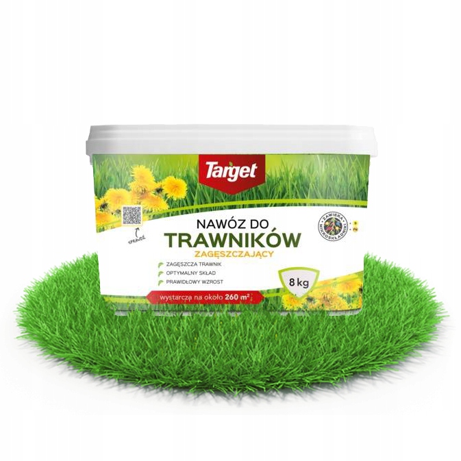 Nawóz Do Trawnika Zagęszczający 8 Kg Target Gęsta Trawa Soczysta Zieleń