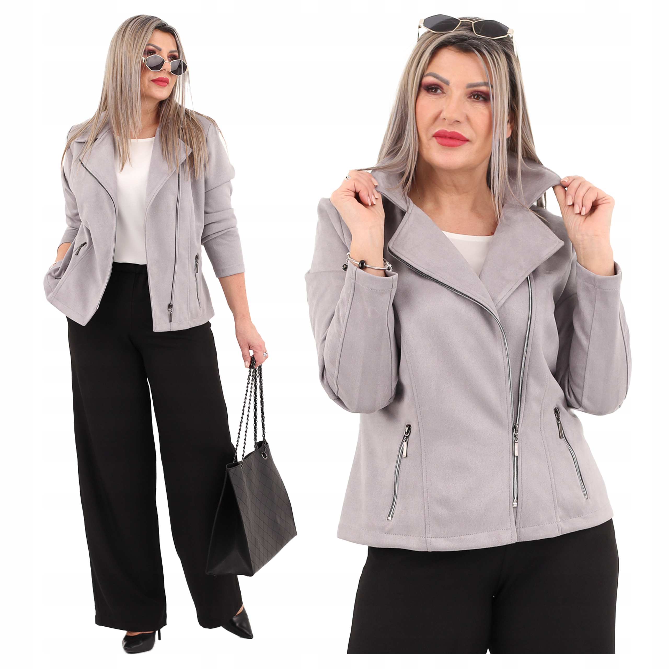 Ramoneska Damska Polski Producent Duże Rozmiary Przejściowa Luźna