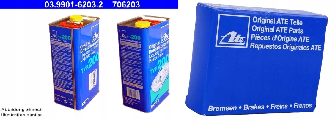 PŁYN HAMULC. DOT4 5L (TYP 200) temperatura wrzenia