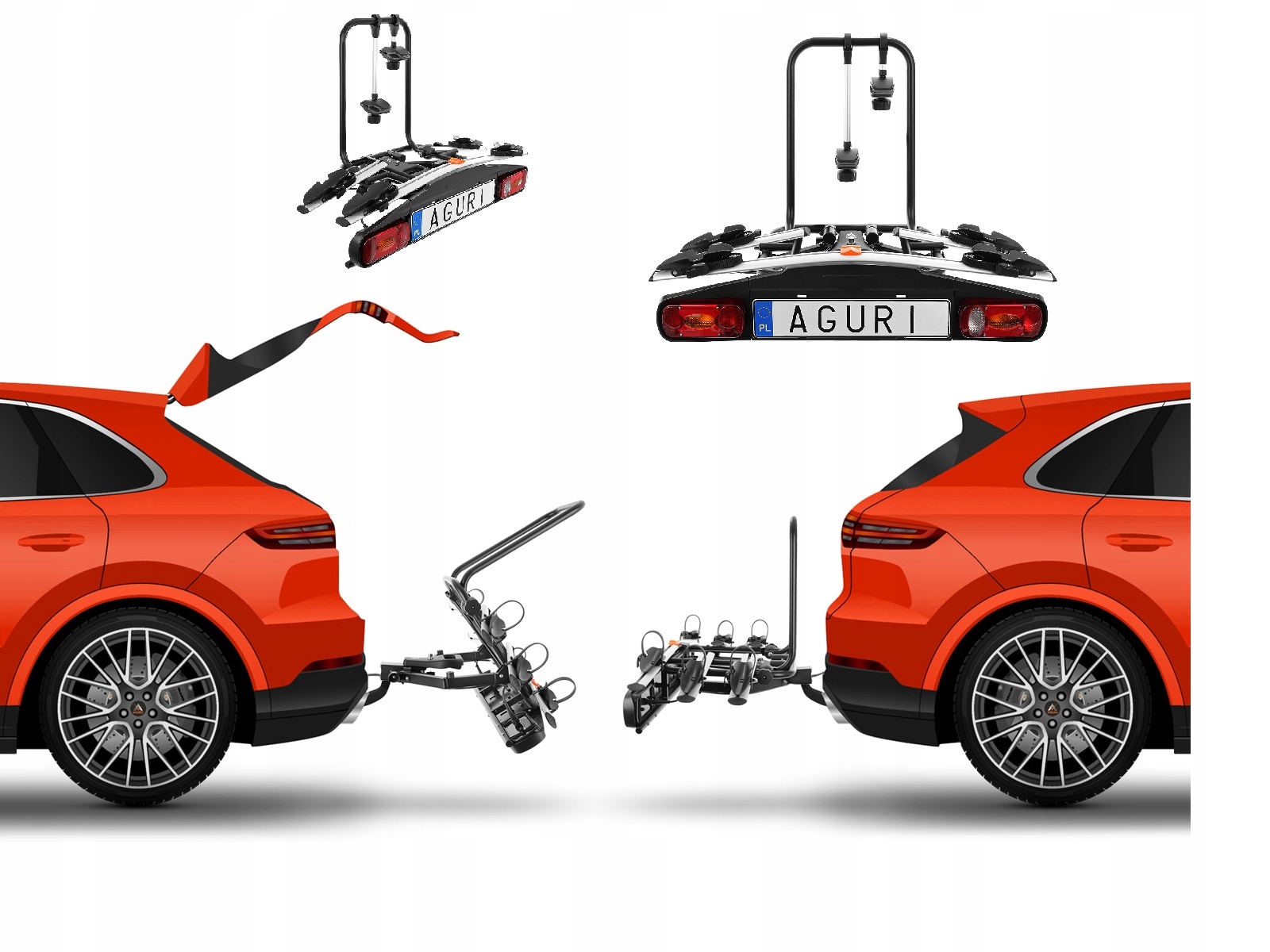 Стійка для гака платформа для гака 2 велосипеда Aguri AL