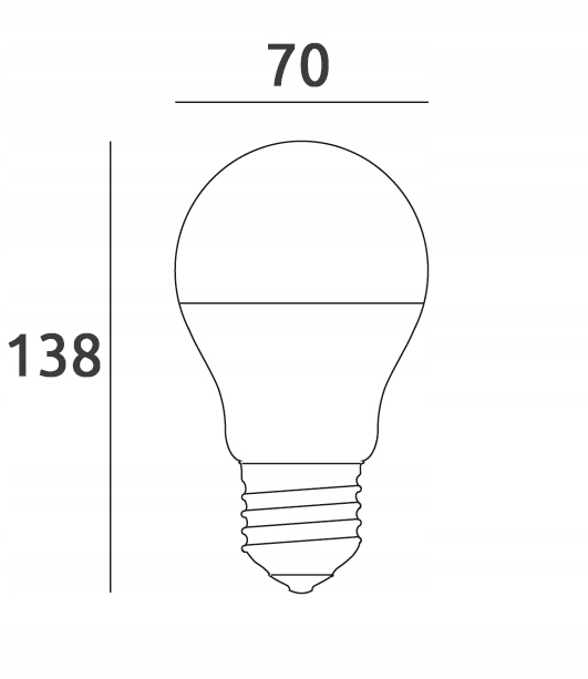 Żarówka LED E27 20W = 200W 2200 lm CCD More Lumens SuperLED Rodzaj gwintu E27