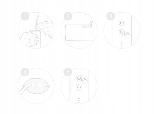 XIAOMI IRYGATOR DO ZĘBÓW BEZPRZWODOWY 4 DYSZ Marka bez marki