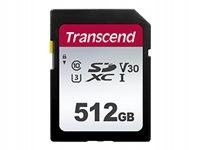 Transcend TS512GSDC300S Transcend karta pamięci Sdxc 512GB Class 10 95MB/s