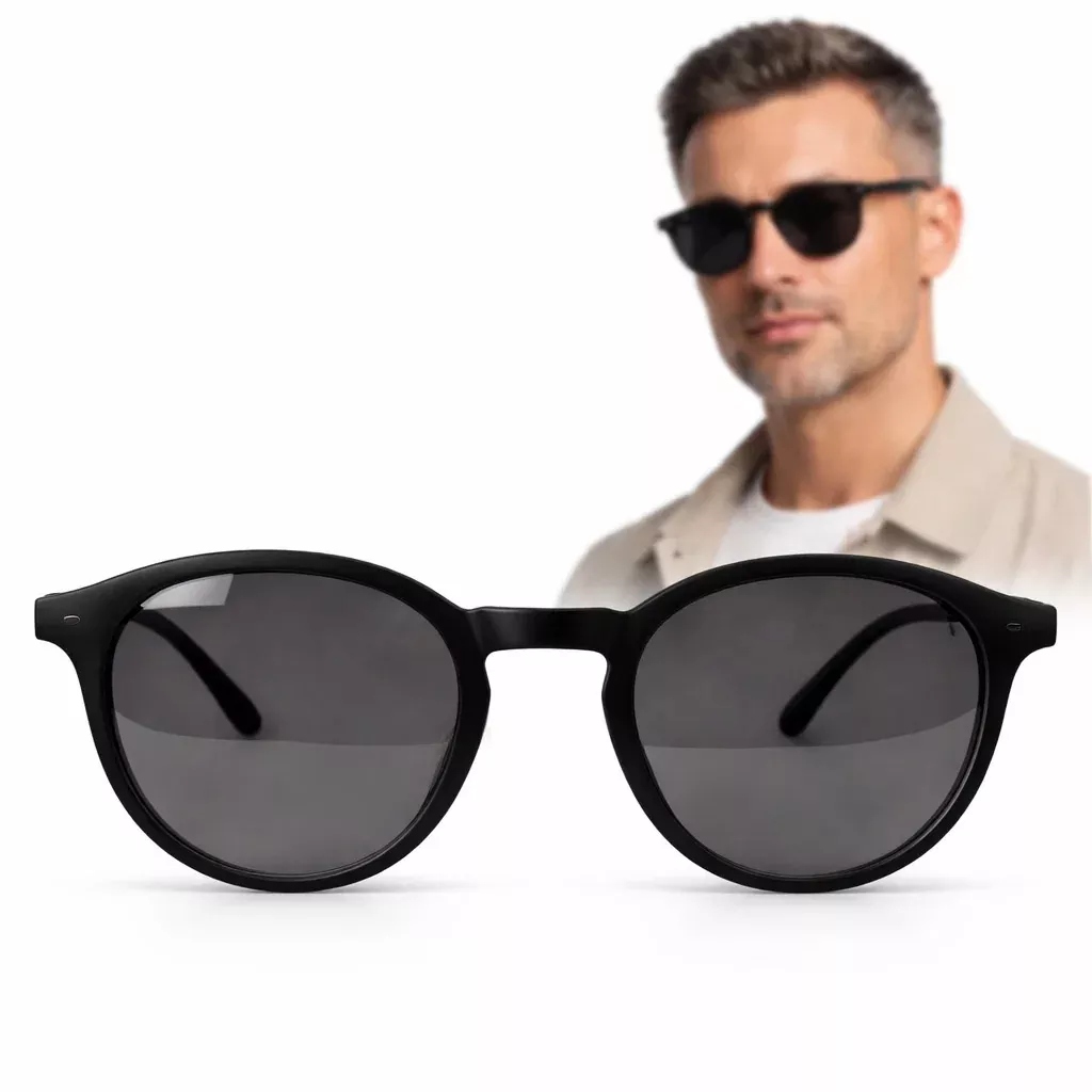 Pánské sluneční brýle Solano SS21126A Grey Polarized černé matné
