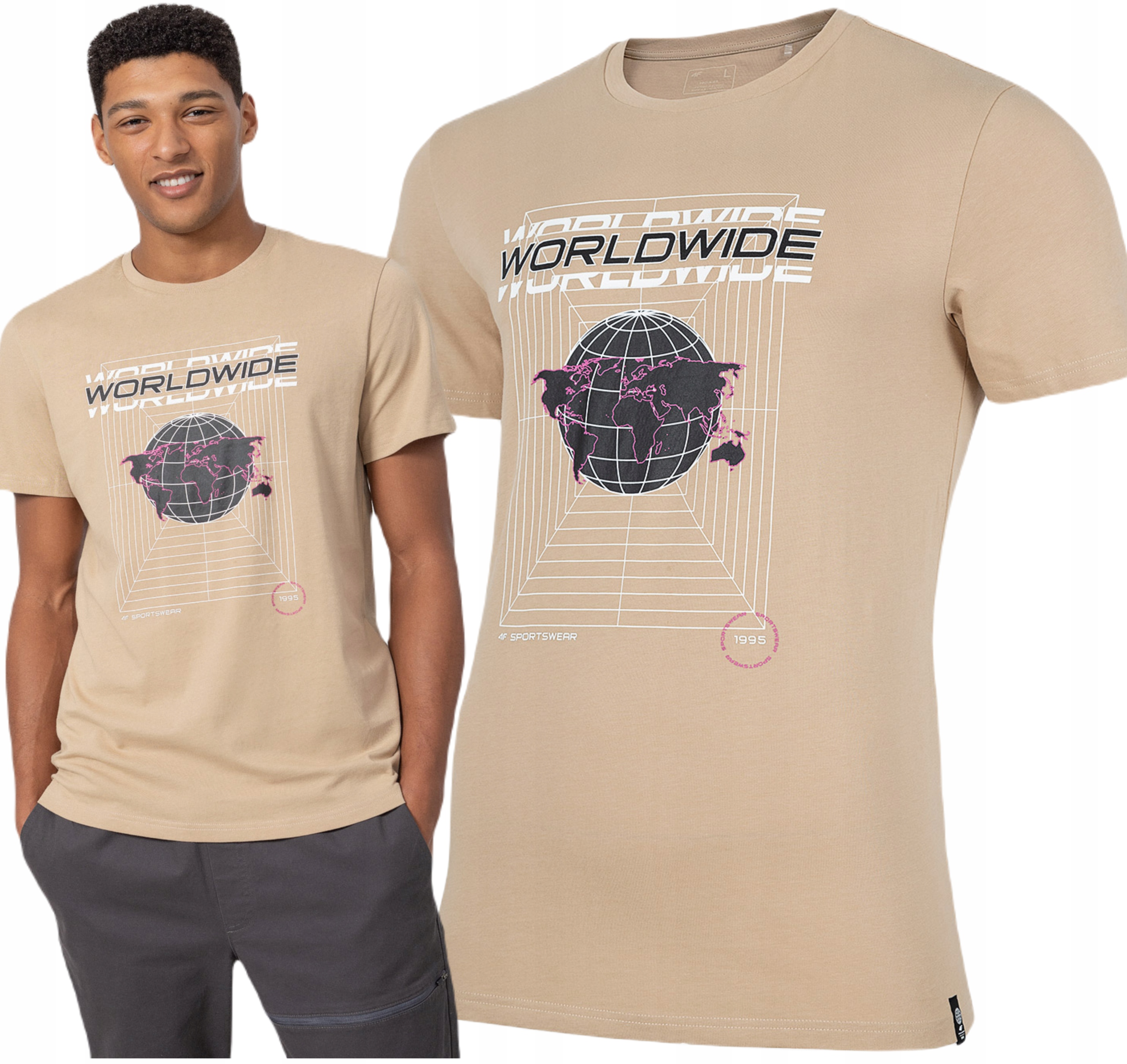 

T-shirt Bawełna 4F Organic Koszulka TSM029 XXL