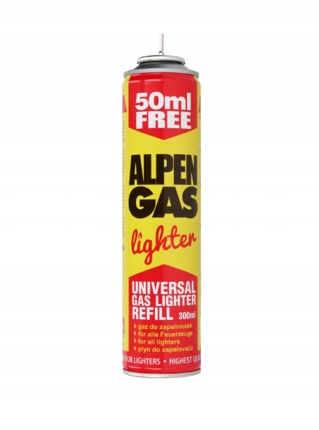 

Gaz do zapalniczek Alpen Camping 300 ml