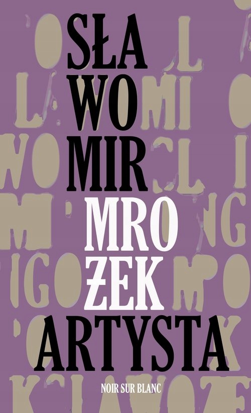 ARTYSTA MROŻEK SŁAWOMIR KSIĄŻKA NOIR SUR BLANC