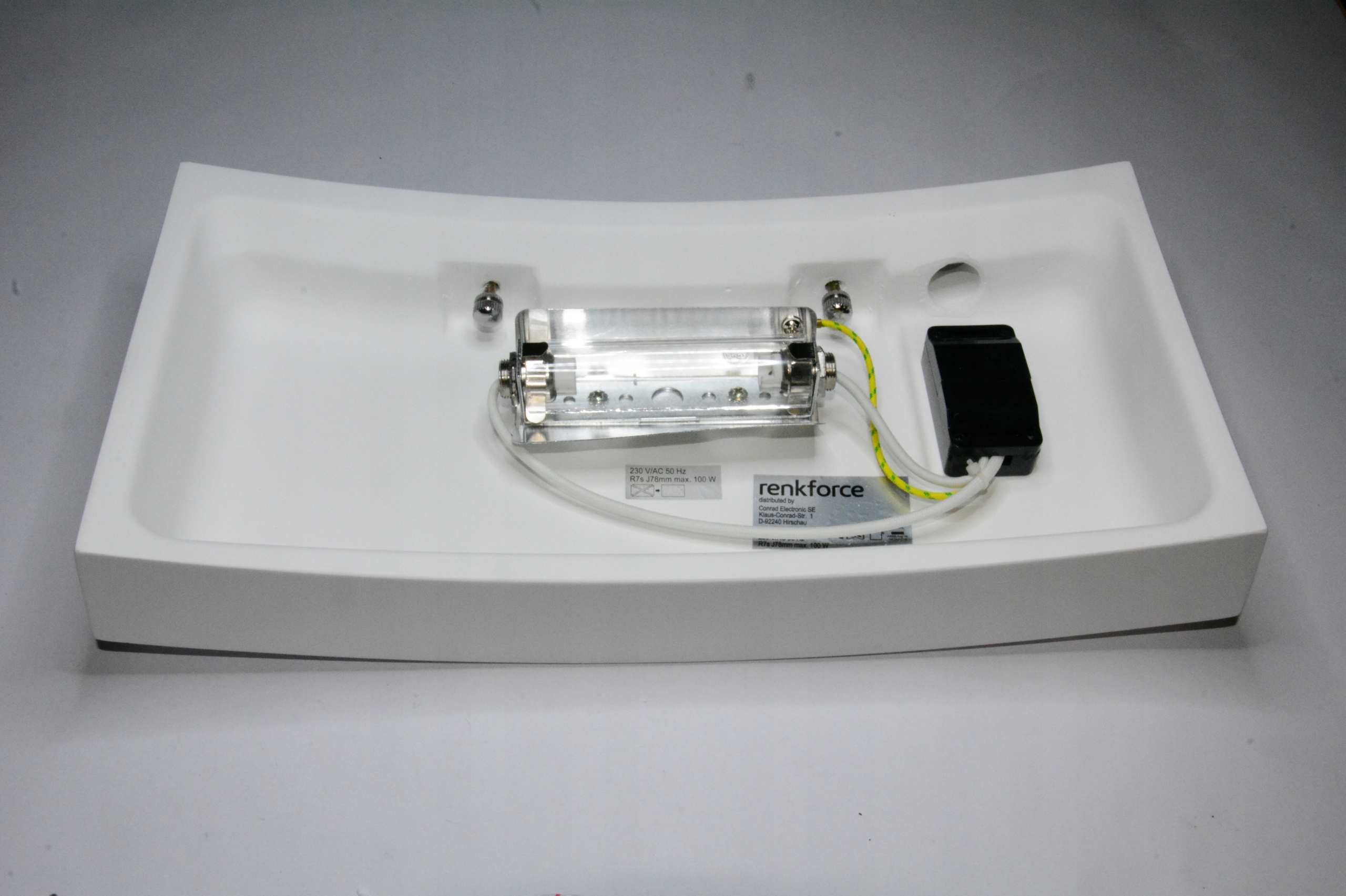 Lampa ścienna Lugo gips Renkforce Lugo MW-8310 R7s Kod producenta MW-8310