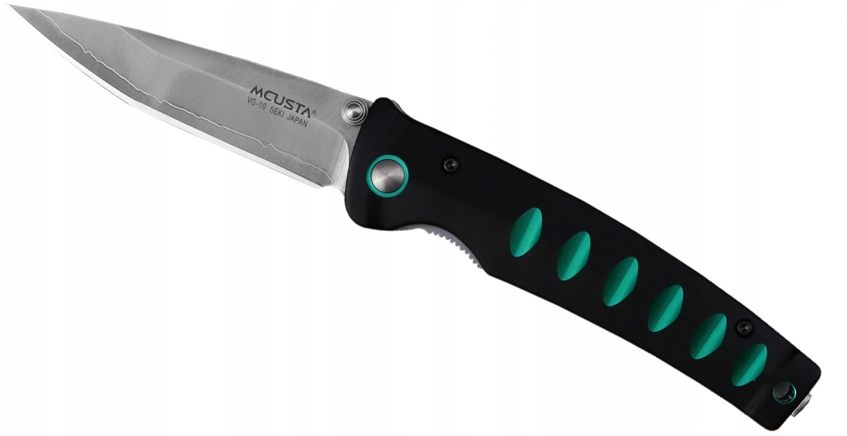 Mcusta Katana VG-10 Černo-zelený nůž, čepel 8,5 cm