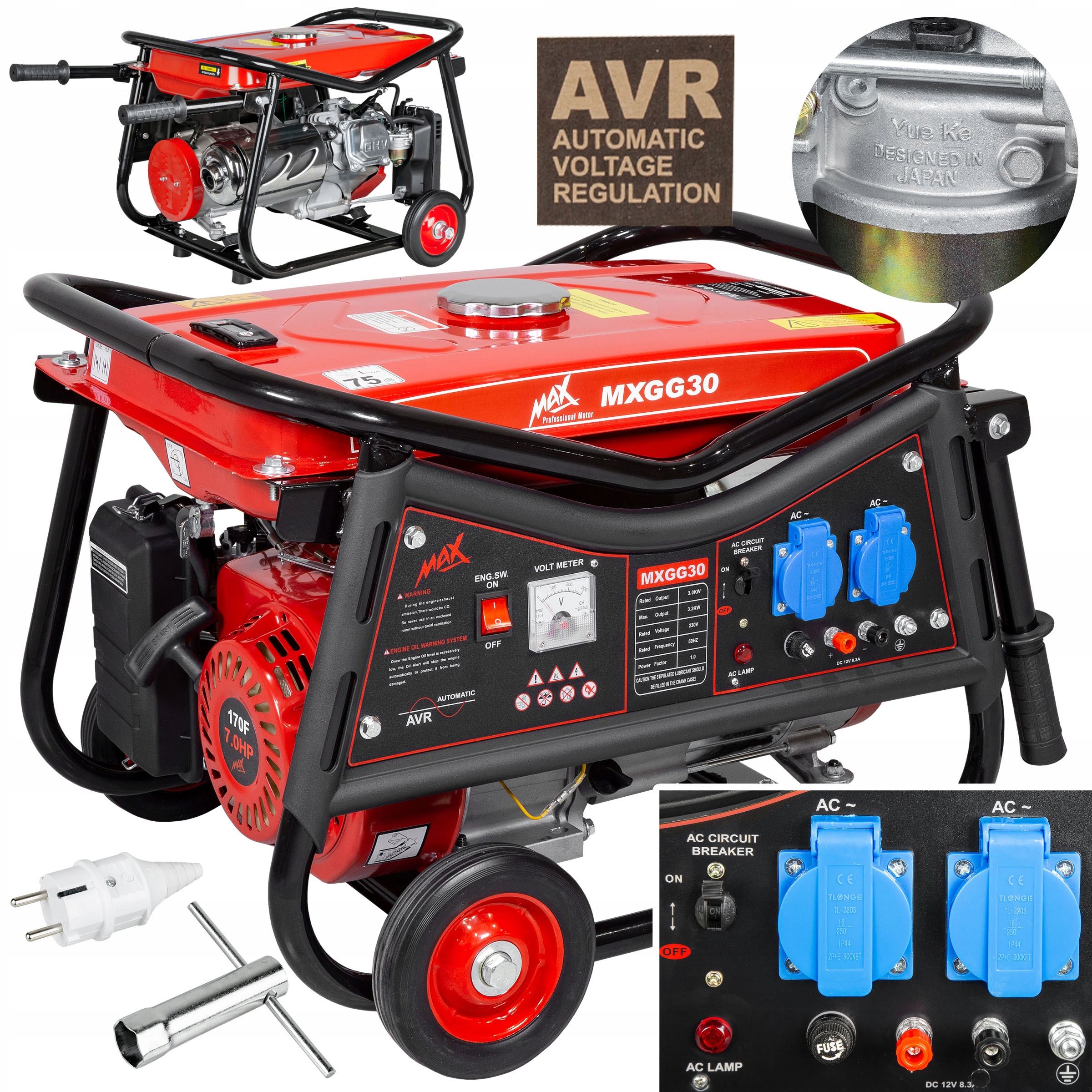 Agregat Prądotwórczy Generator Prądu Avr 230V 12V