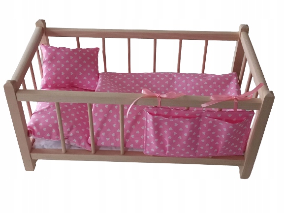 DREWNIANE ŁÓŻECZKO ZESTAW 6 ELEMENTÓW