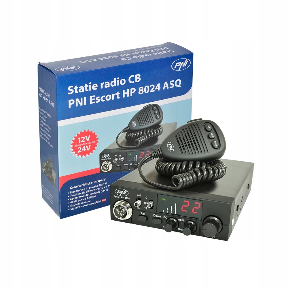 Cb Pni Escort Sada rádiových staníc Hp 8024 Asq Cb Pni Extra 48 anténa s