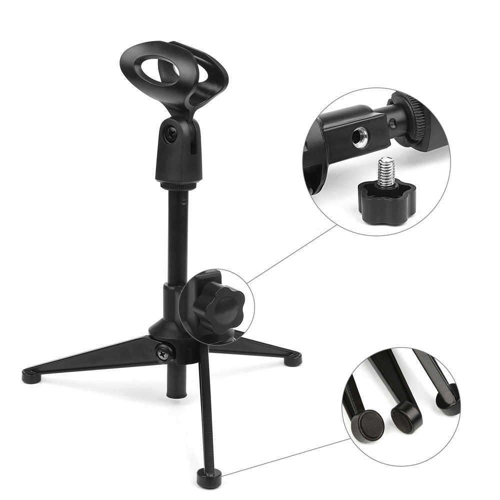 Statyw stojak trójnóg biurkowy do mikrofonu DTS801 Rodzaj statyw biurkowy prosty