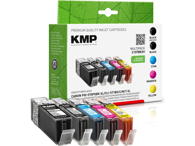 

Zestaw tuszy Kmp do Canon PGI-570 XL CLI-571 XL