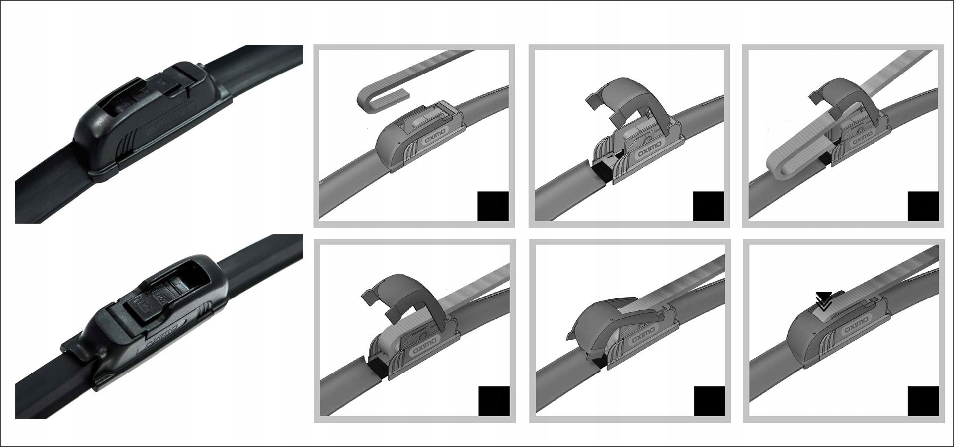 WYCIERACZKA PIÓRO OXIMO PŁASKA 650MM 65CM TYP U Producent Oximo