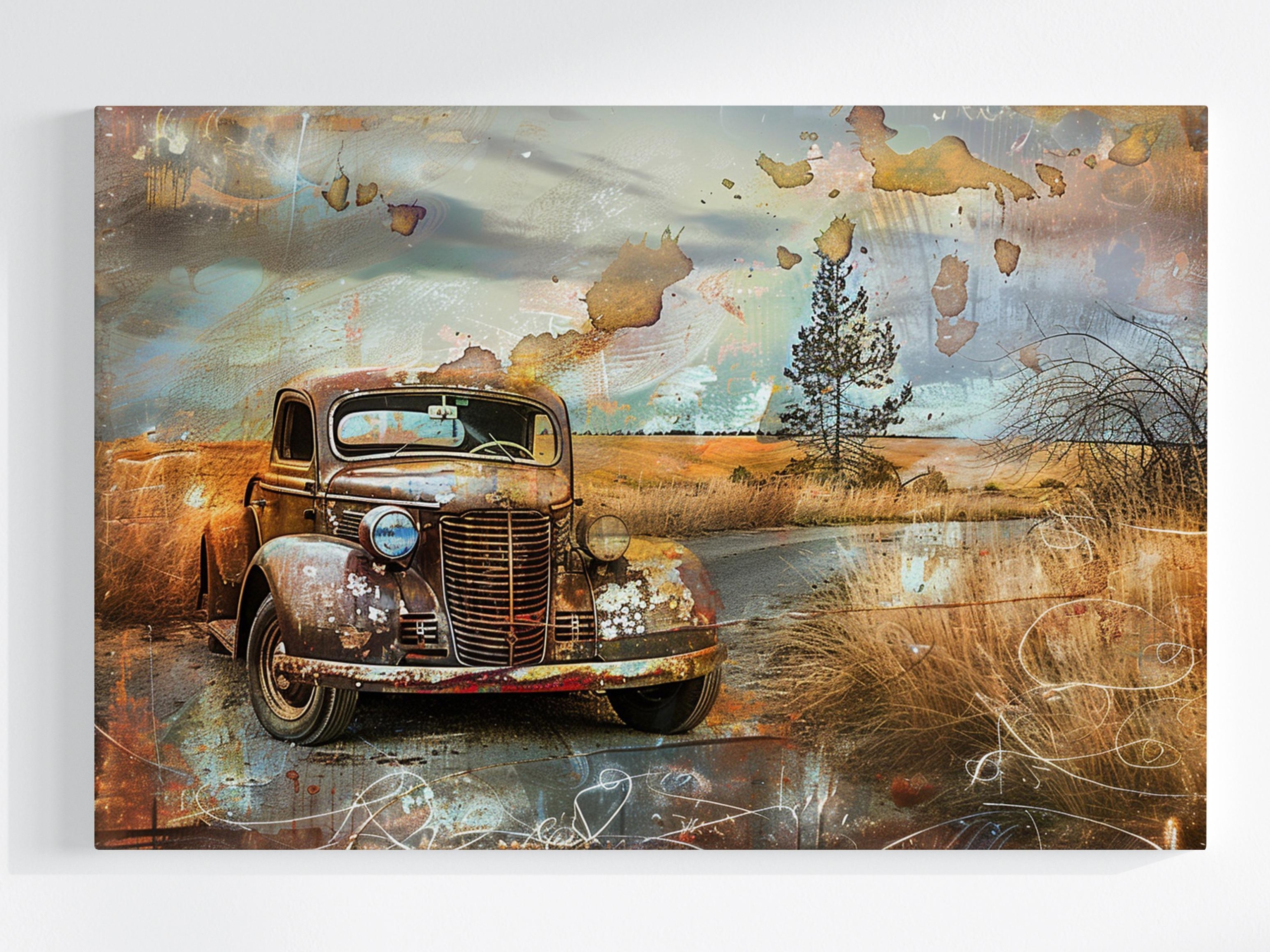 Obraz Na Plátně Canvas Retro Vintage Auto Oldtimer Klasik 120x80