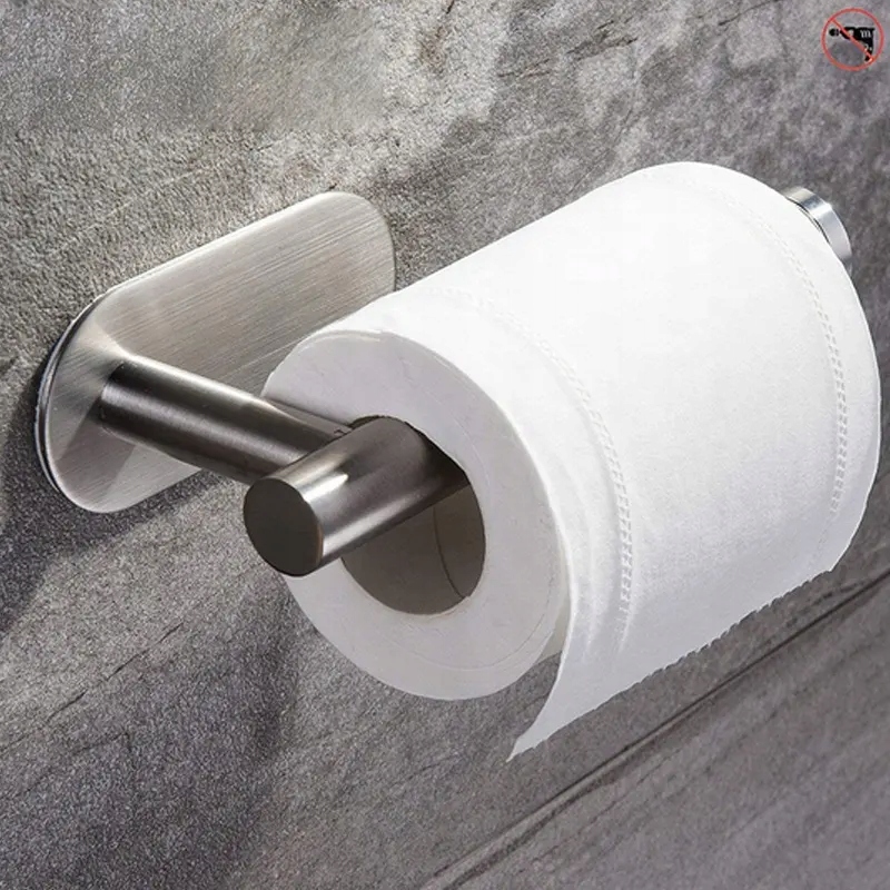 UCHWYT SAMOPRZYLEPNY NA PAPIER TOALETOWY CHROM Szerokość produktu 16.5 cm