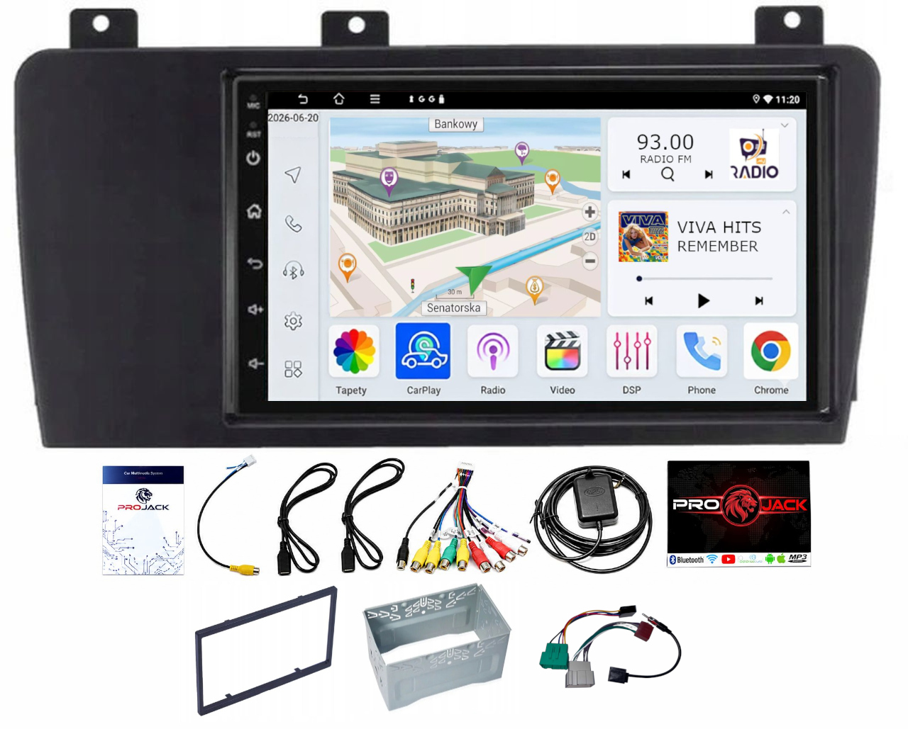 Rádio Gps Android Navigácia Volvo XC70 S60 V70 2005-2009 Carplay 4GB 64GB