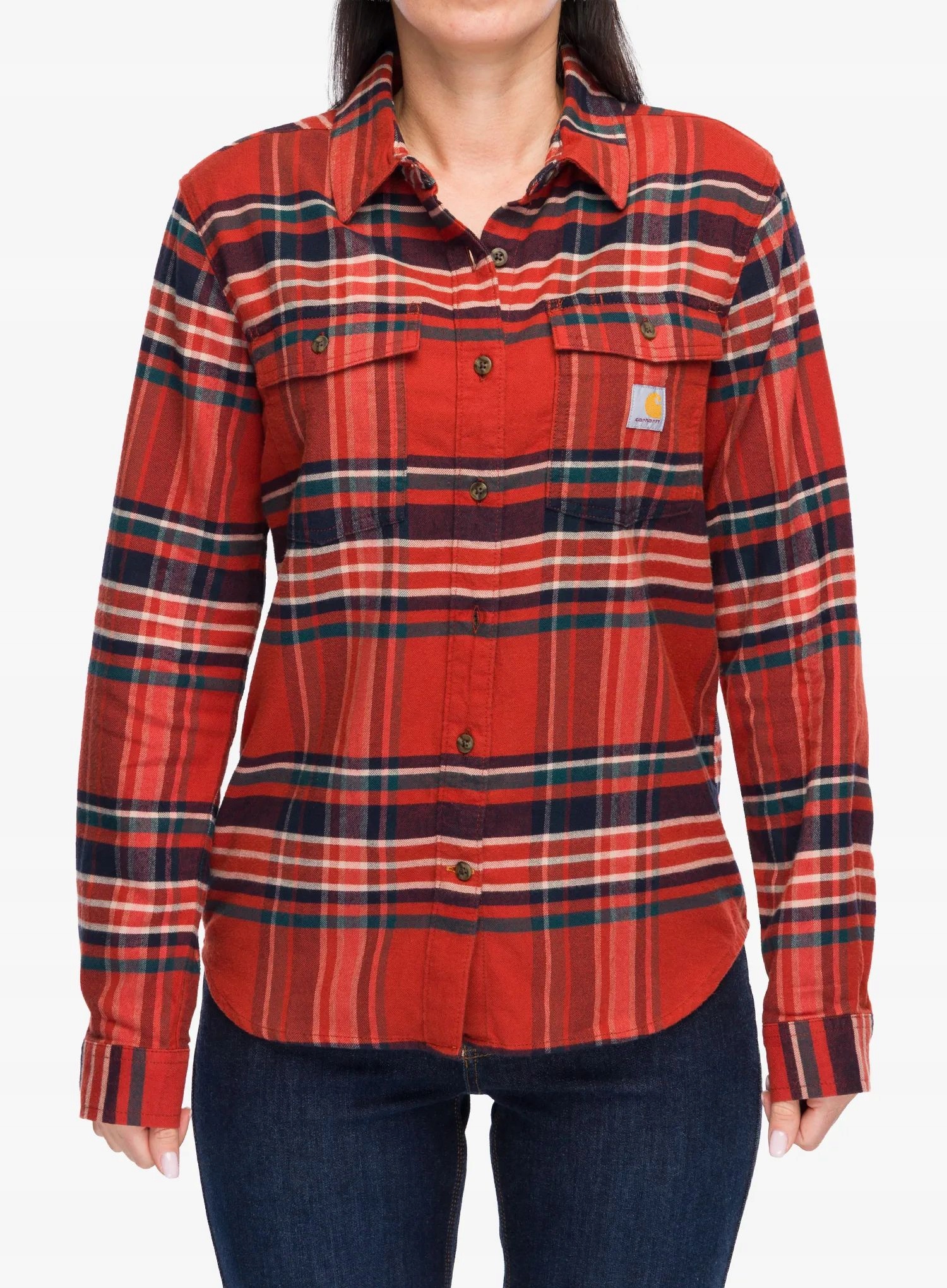 Dámská turistická košile Carhartt Tencel Fiber Series Ls Flannel červená S