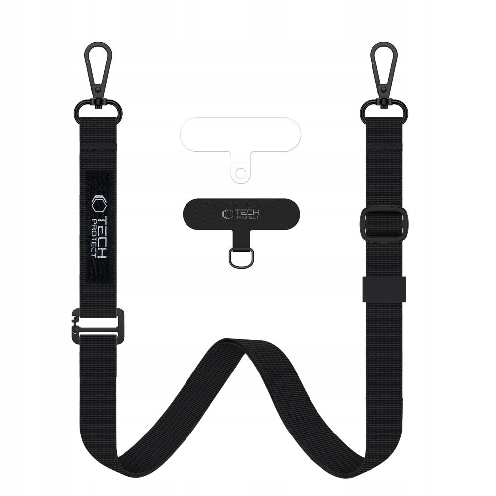 Smycz Tech-Protect C65 Rope Crossbody czarna