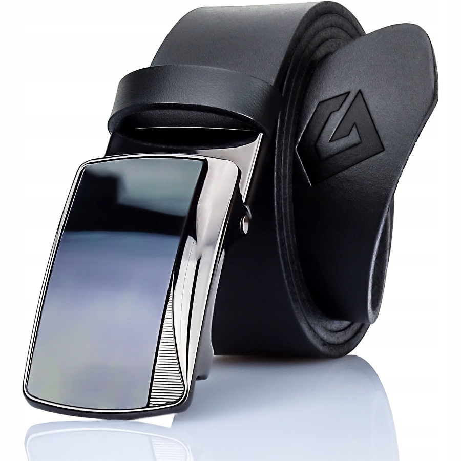 Męski Pasek SKÓRZANY Automat 100cm Klasyk KLAMRA