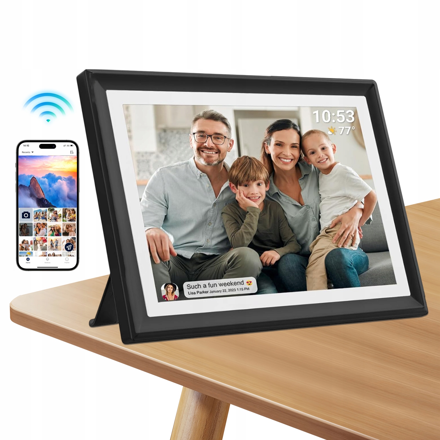 Digitální Rámeček Na Fotografie Frameo 10.1" Vysoká Kvalita Panel Vysoká Kvalita