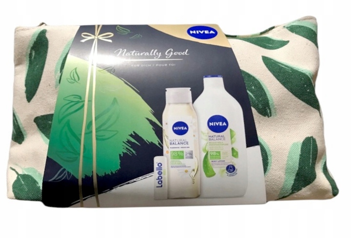 2x Nivea Zestaw Naturally Good Balsam Do Ciała Żel p/PRYSZNIC