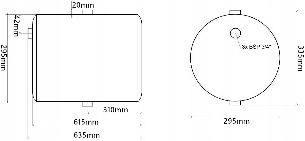 2301.40L.BRĄZ - МАСЛЯНЫЙ БАК 40L ГИДРАВЛИЧЕСКИЙ КРУГЛЫЙ АГРЕГАТ