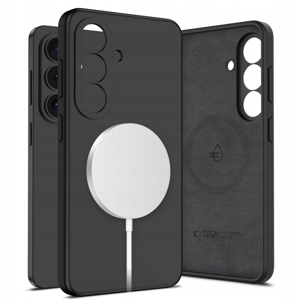 Tech- Protect Silicone MagSafe Galaxy S26+ Plus Black Tech- Protect