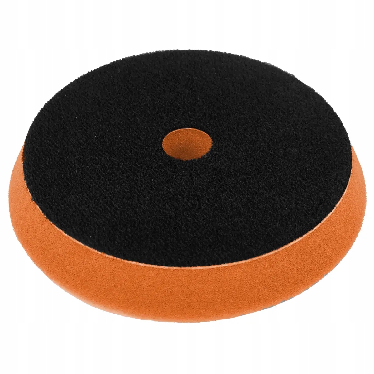 Polerska gąbka z rzepem Dedra Polerka twarda 150 mm 25 mm pomarańczowa