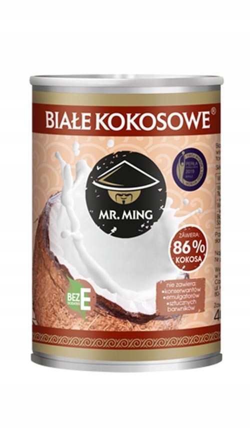 

Białe kokosowe mleczko 17-19% 400ml Mr. Ming