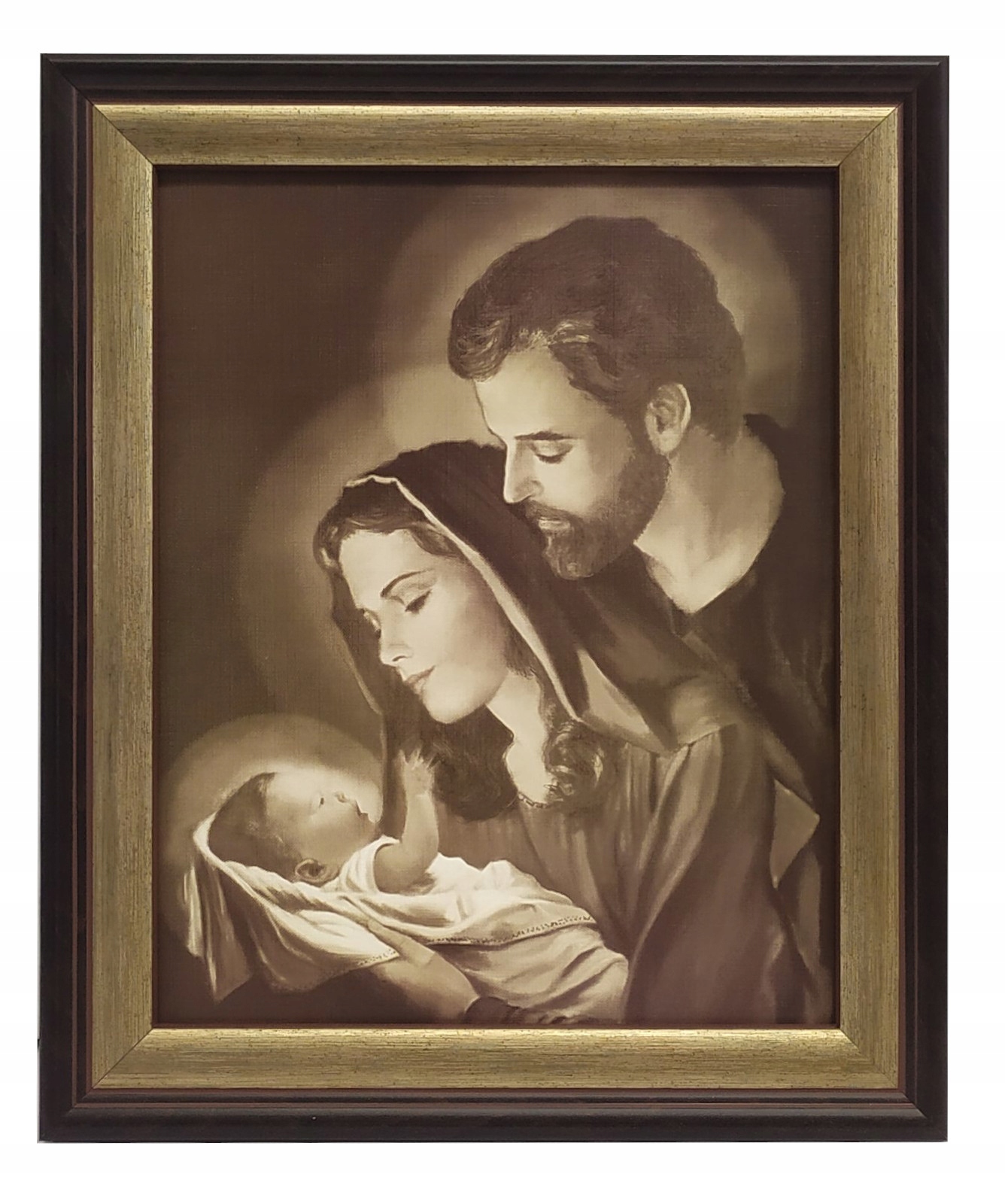 

Obraz Święta Rodzina Jezu Rama Drewno 25X30 Sepia