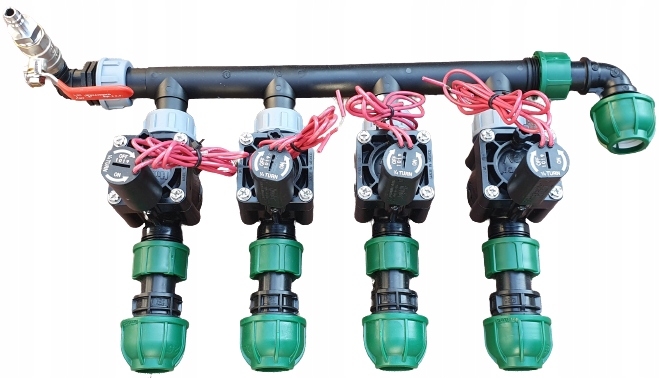 Zestaw nawadniania Hunter 4 sekcje na kolektorach