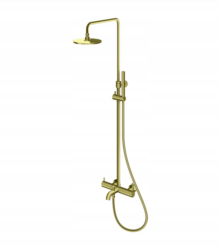 Vaňový a sprchový set na omietku Kohlman Axel Brushed Gold QW277AGDB