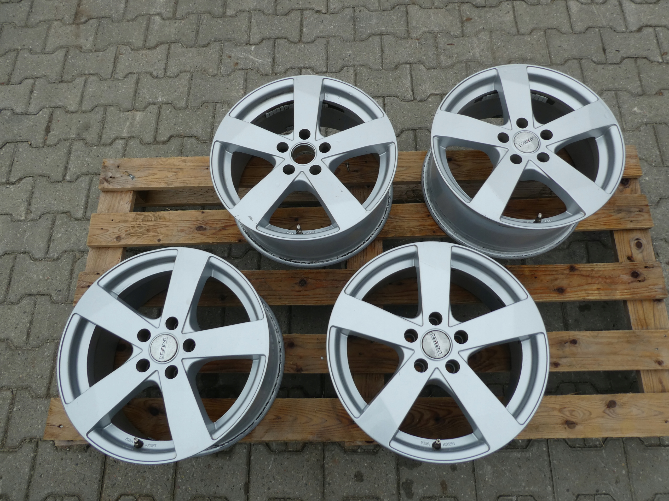 4X discs aluminium disc KBA 49291 VW 5X112