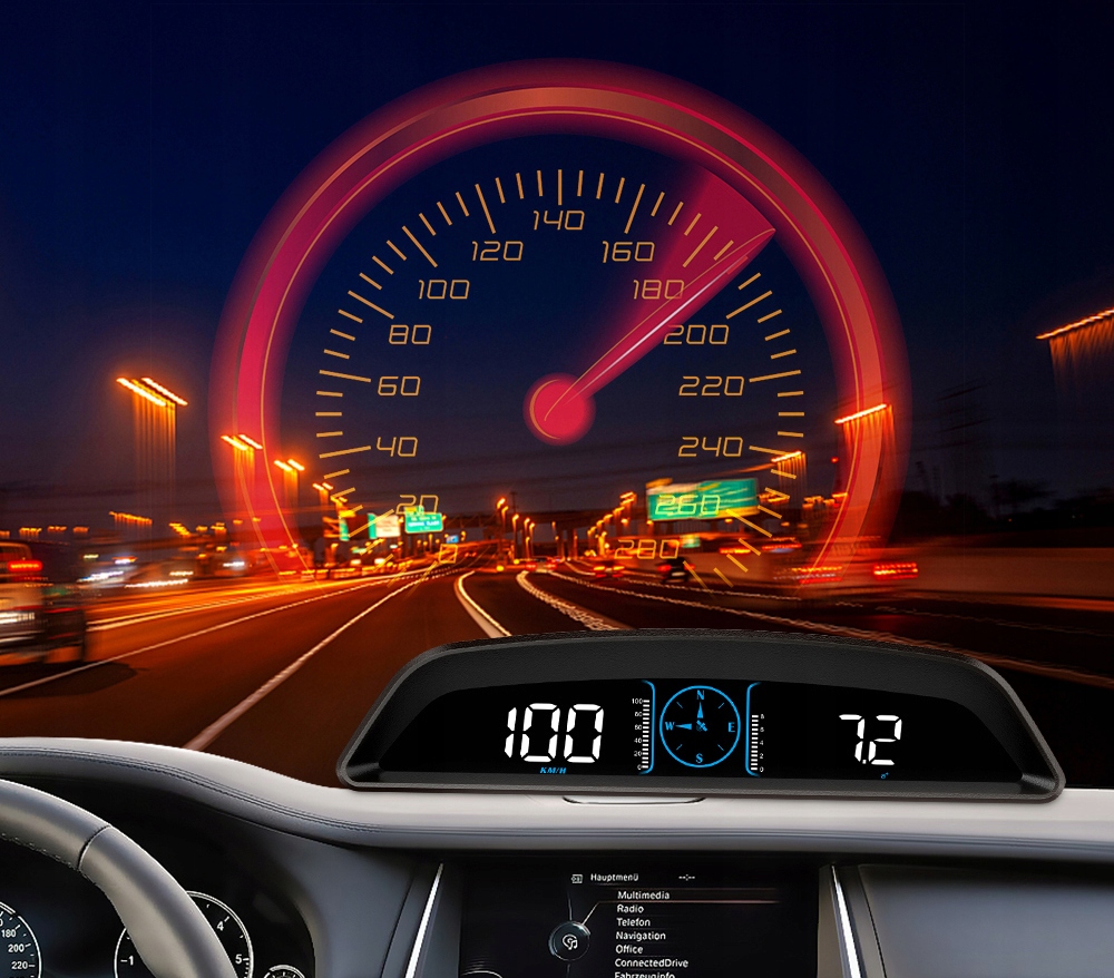 WYŚWIETLACZ PROJEKTOR LED LCD HUD GPS USB PRĘDKOŚĆ EAN (GTIN) 6911043100883