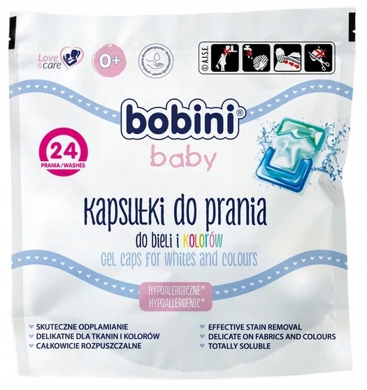 

Bobini Kapsułki do prania do bieli i kolorów 24szt