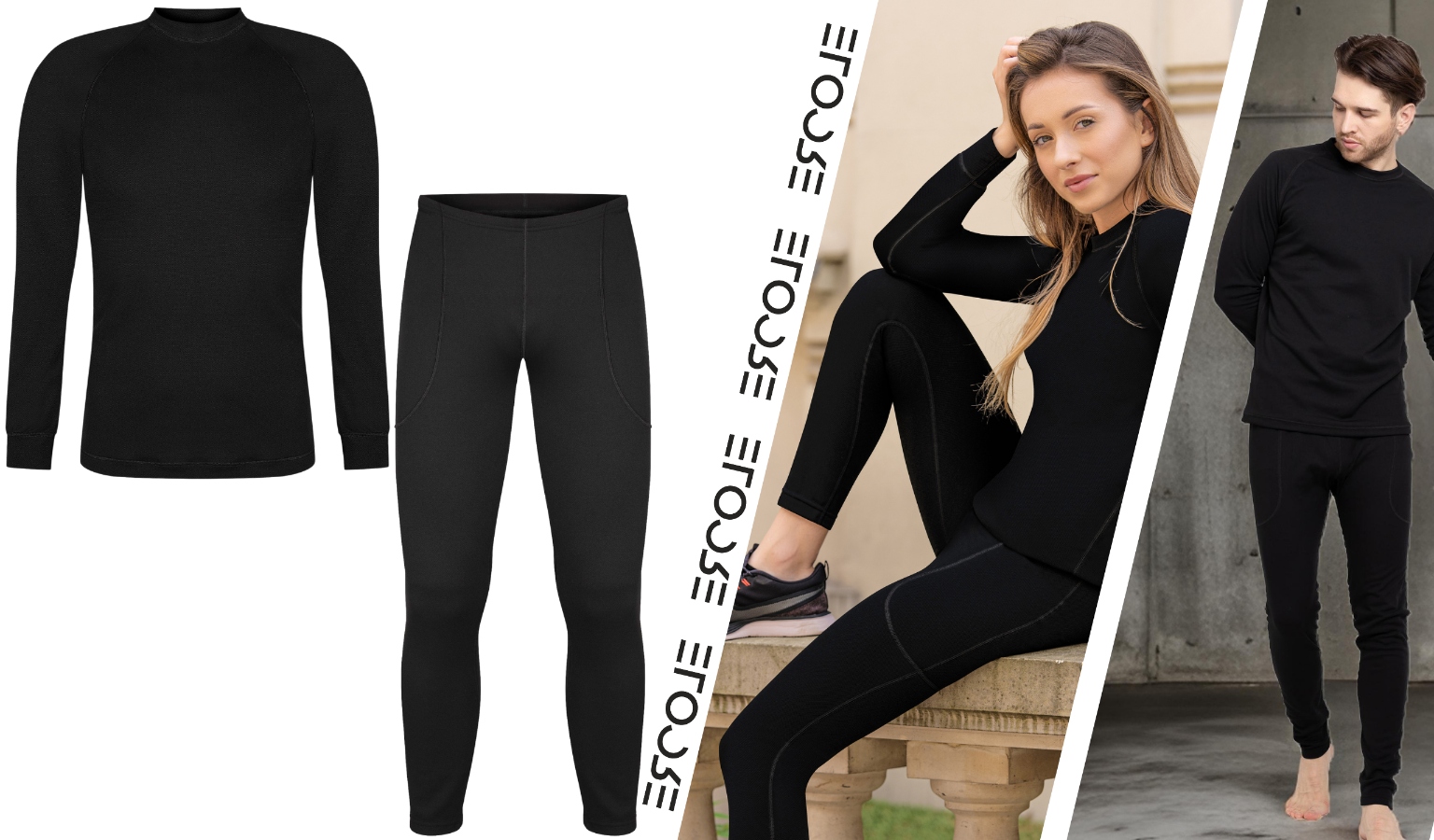 ODZIEŻ TERMICZNA MĘSKA XL KOMPLET DAMSKI ODDYCHAJĄCY CIEPŁY Z MESZKIEM DRY Materiał dominujący poliester
