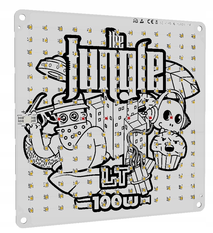 Grow The Jungle The Jackson Lite 100W Led pěstební lampa stmívatelná Smd Samsung