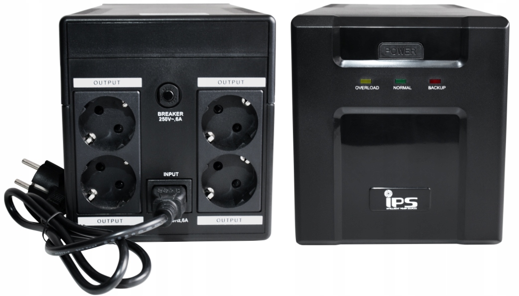 Zasilacz Awaryjny Ups Tower 1200VA 720W 2x 7AH Ips Komputera Laptopa Kamer