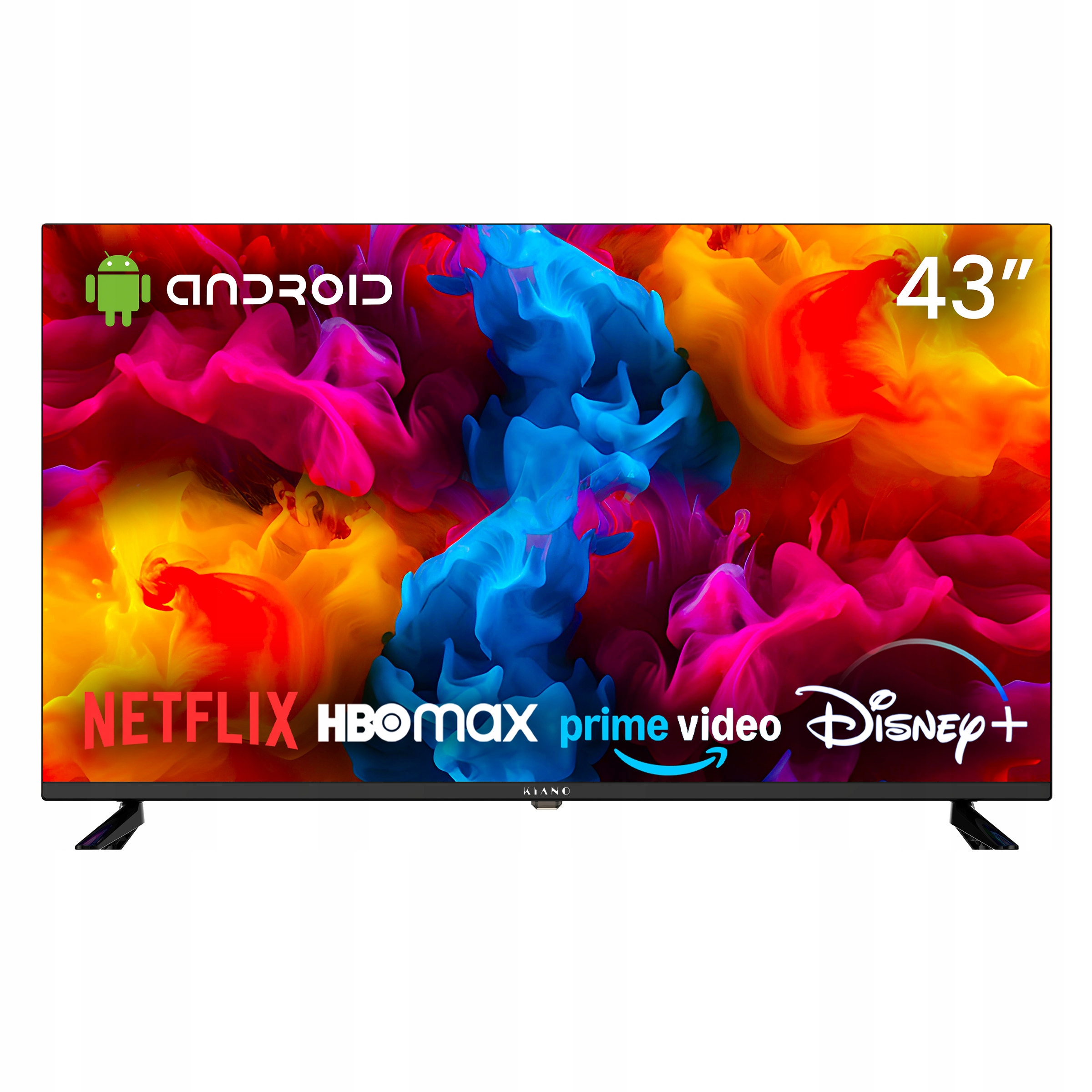 Televize Kiano Elegance Led Tv 43" 4K Smart Tv Uhd černá Pvr WiFi