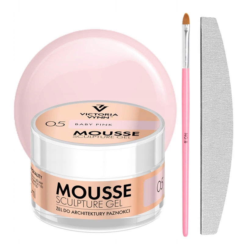 Victoria Vynn Mousse Gel Baby Pink 05 Mus 50ml Pędzelek Pilnik Gratis!