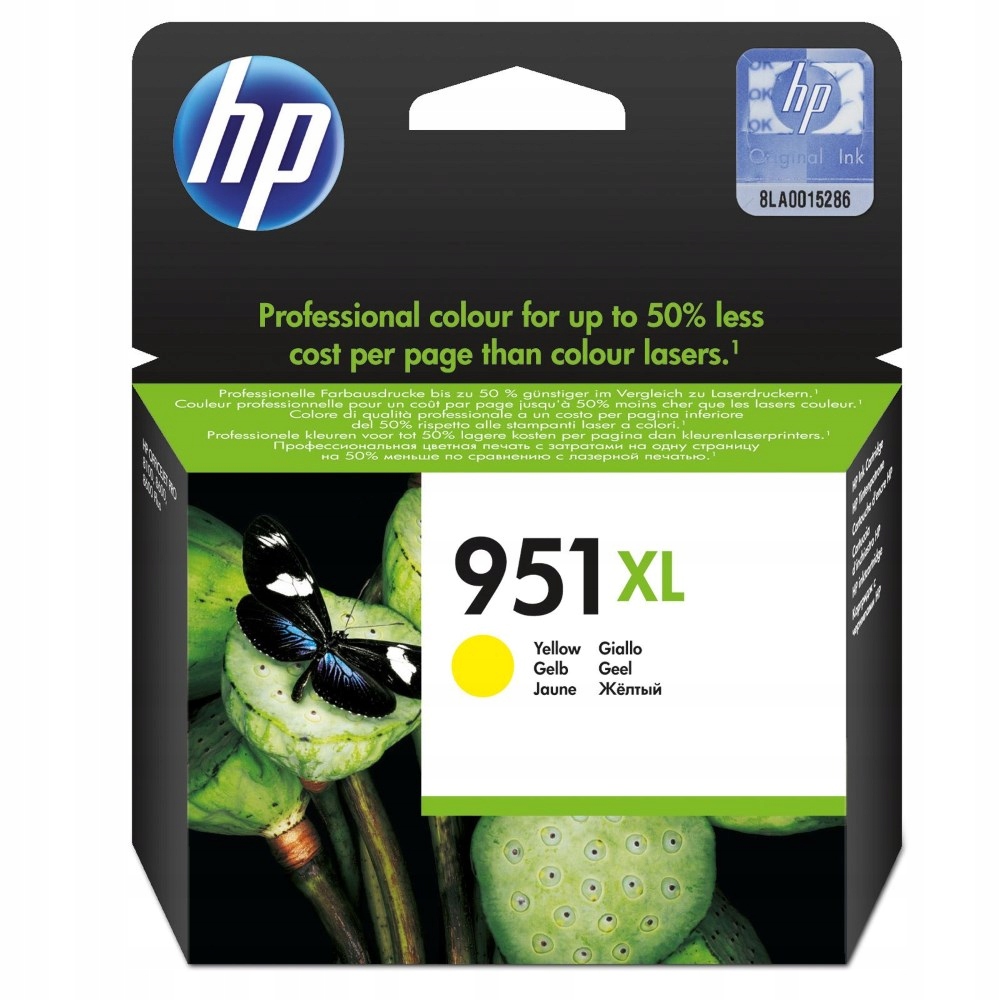 Hp (951XL) inkoustová kazeta žlutá, CN048AE originál