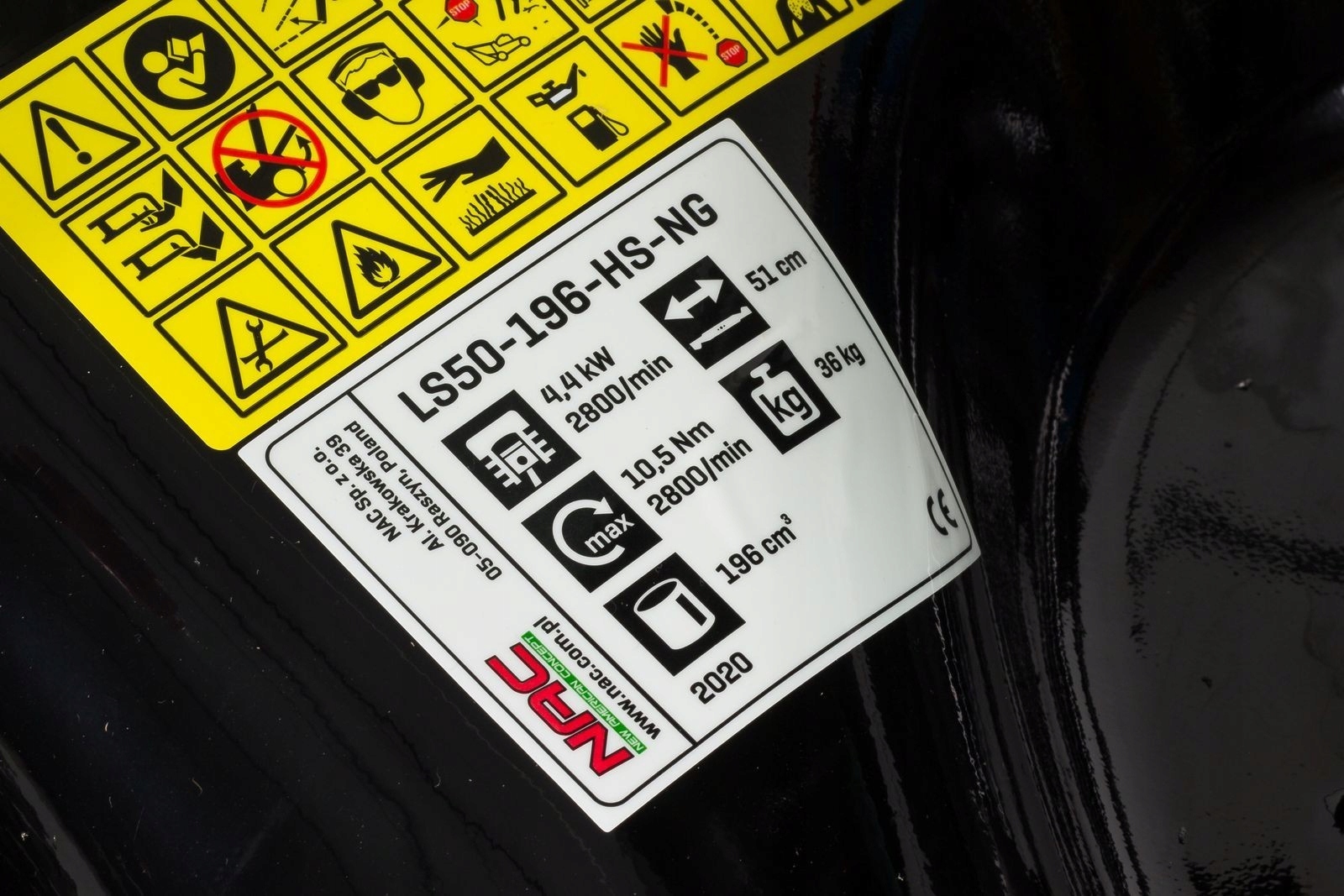 Kosiarka Spalinowa z Napędem NAC LS50-196-HS-NG Seria LS50