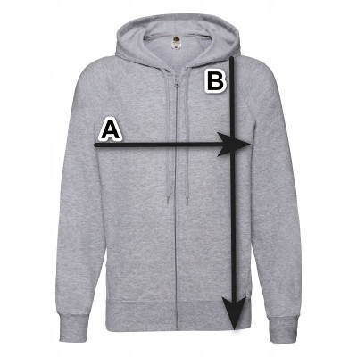 Fruit Of The Loom Bluza Damska Rozpinana z Kapturem SZARA rozmiar: S Rodzaj rozpinane z kapturem