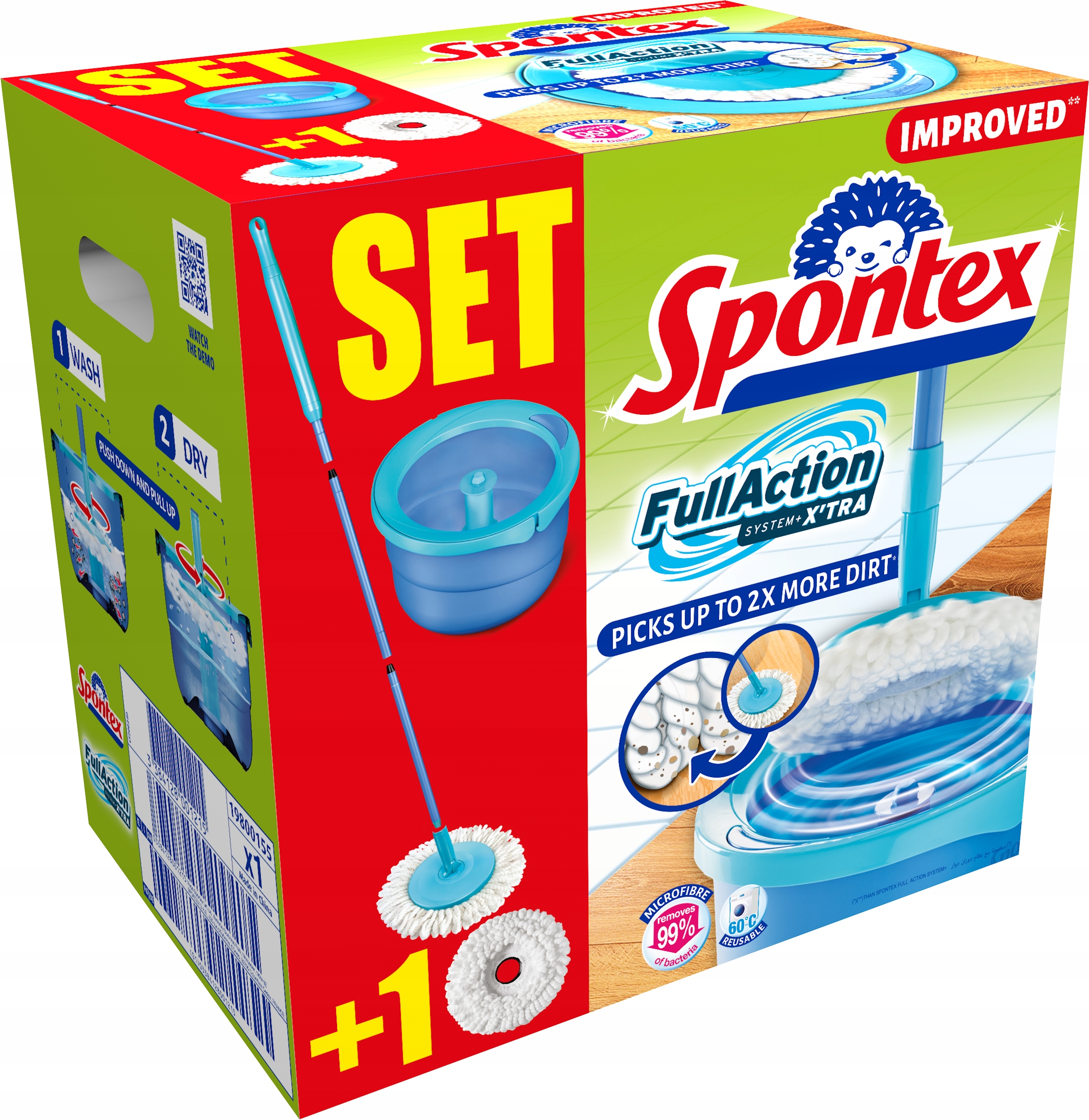 

Mop obrotowy Full Action System+ 'Xtra 2 zapasy