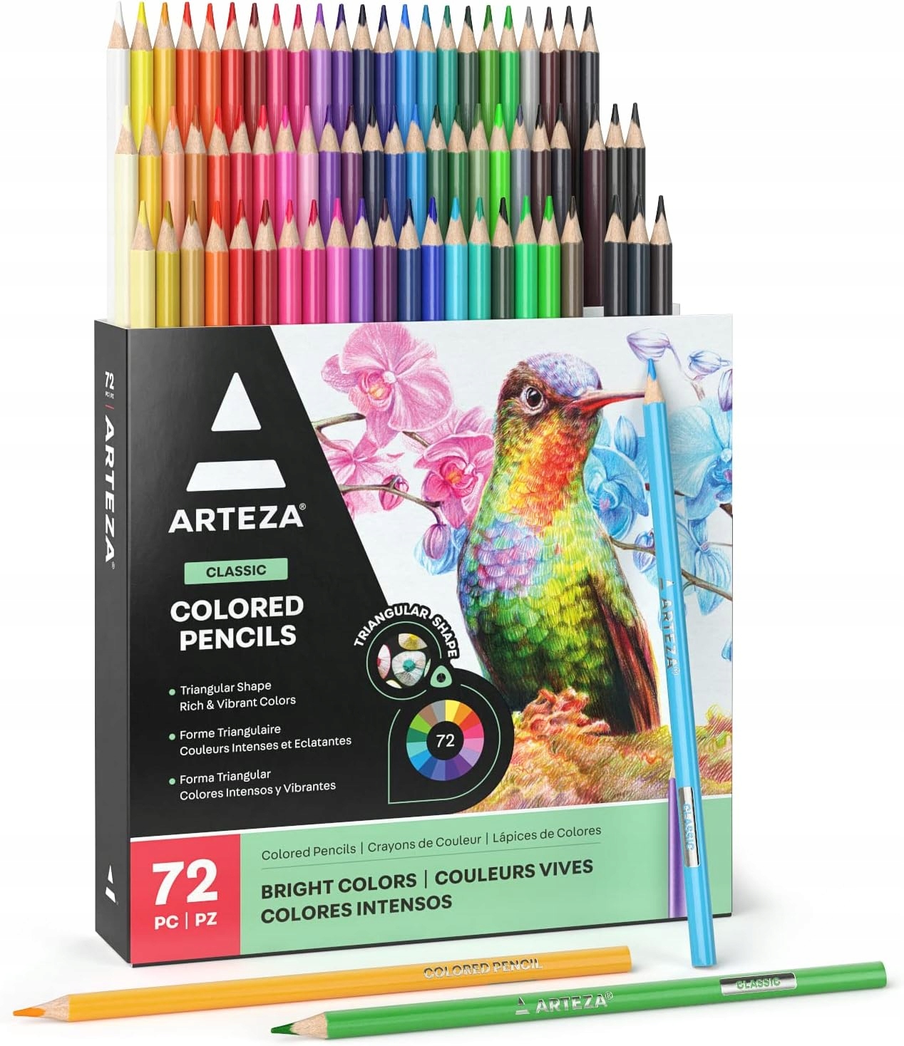 Arteza Classic umělecké pastelky 72 barev z Usa