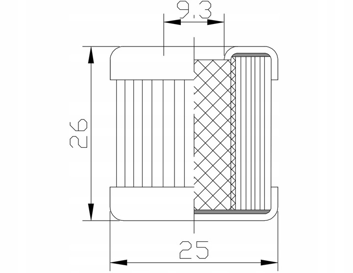 FILTR FAZY CIEKŁEJ OMB Z SIATKĄ WZMACNIA CZA Producent części OMB